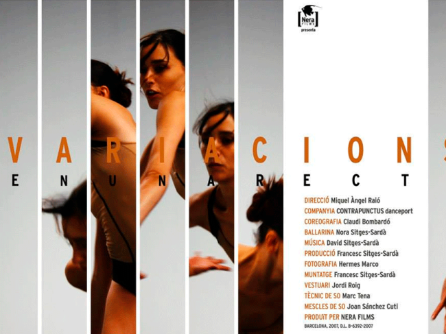 Variacions en una recta – Video-danza
