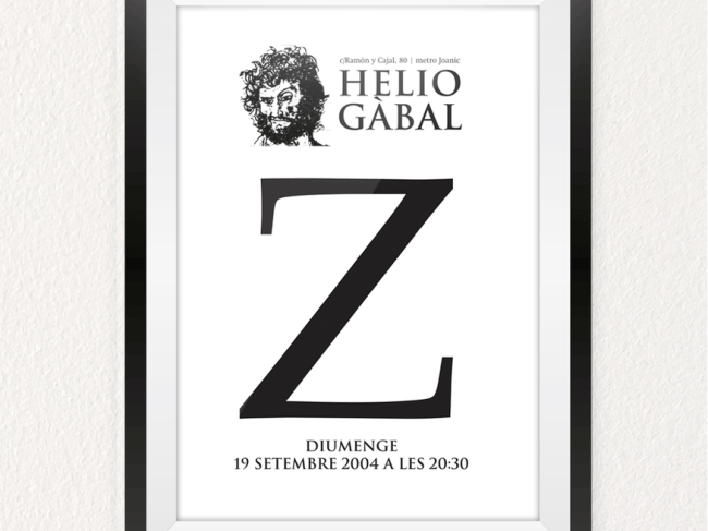 Cartel Sala Heliogabal (BCN)