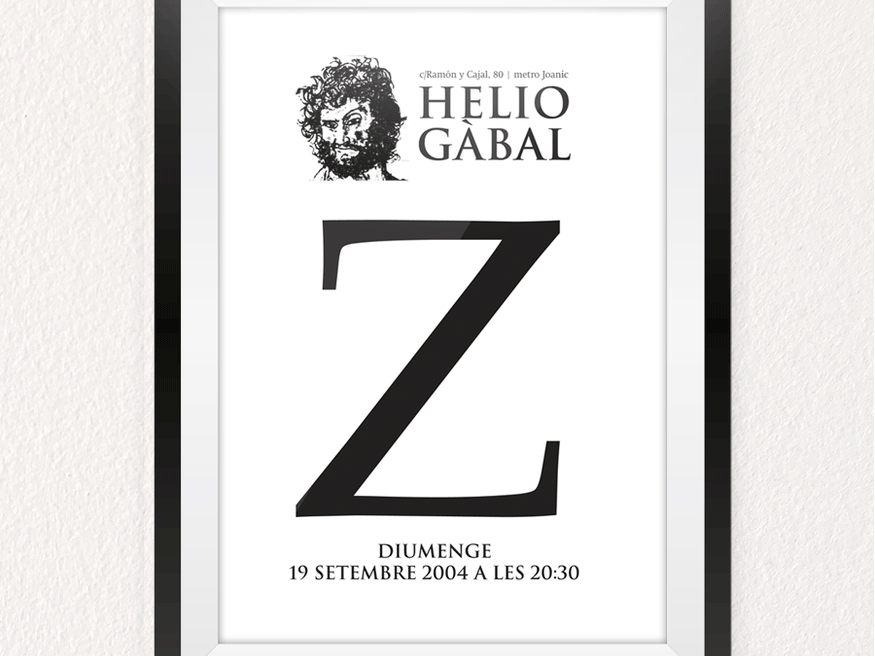 Cartel Sala Heliogabal (BCN)